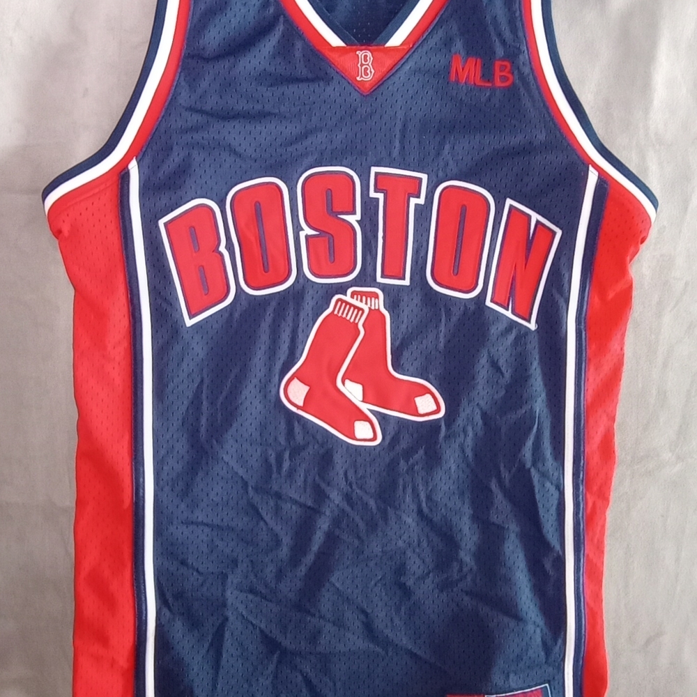 Boston Red and Blue Sports Jersey